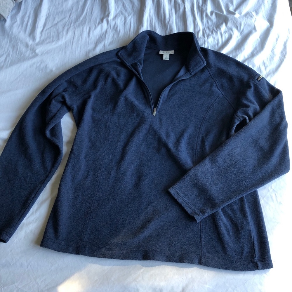 LL Bean Vintage Quarter Zip Pullover Fleece VGUC